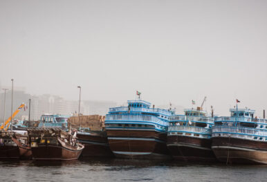several ships were docked at the port