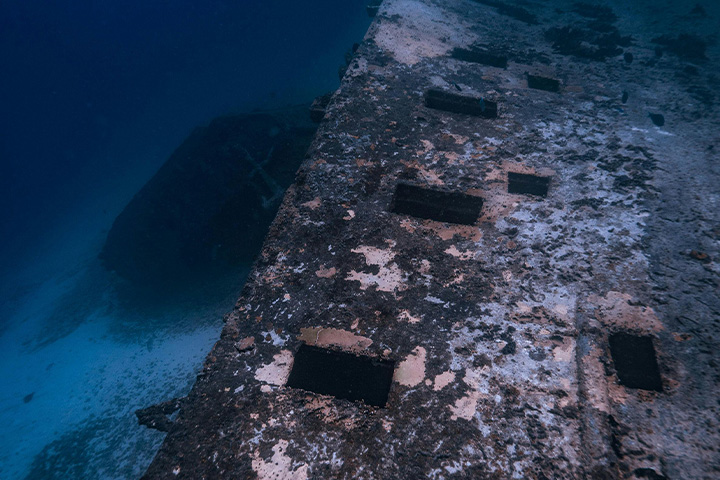 War remnants underwater