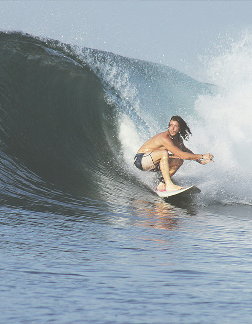 Surfing at lakey beach