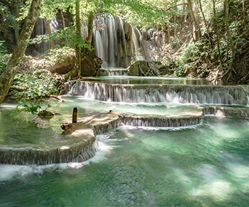 Waterfall in moyo island